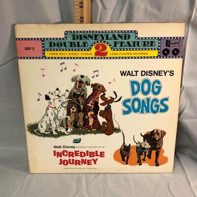 Lot 81 - 1972 Disney's Dog Songs/Incredible Journey Double LP