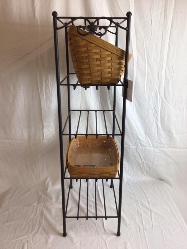 X393 Longaberger 5 Tier Wrought Iron Shelf