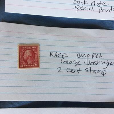 Deep Red George Washington 2c Stamp Unused