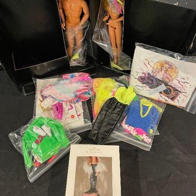 Lot 97 -  Barbie and Ken with Carry Case and Accessories and More!