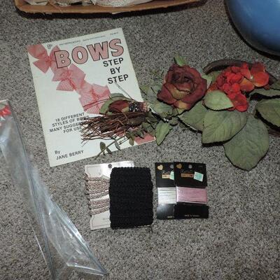 BOOKS ON BOWS & FLORAL WITH SUPPLIES