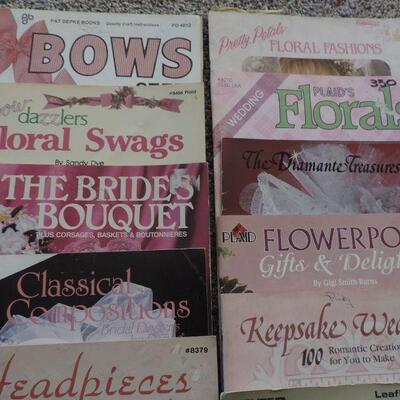 BOOKS ON BOWS & FLORAL WITH SUPPLIES