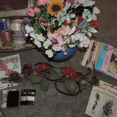 BOOKS ON BOWS & FLORAL WITH SUPPLIES