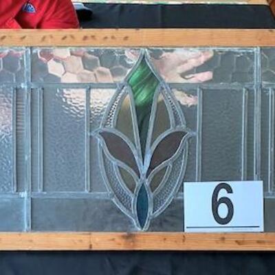 LOT#6LR: Stained Glass Transom