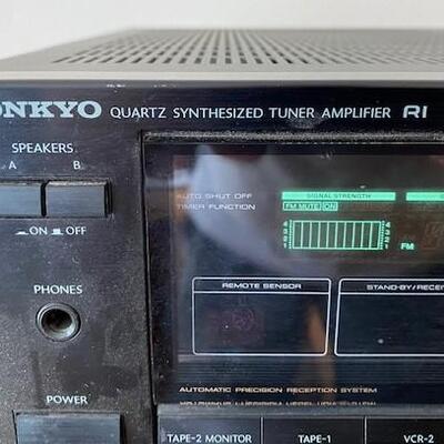 LOT# 13LR: Sony CD Disk Changer with Remote & Onkyo Synthesizer Tuner ROne