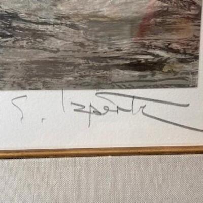 LOT#20LR: Artist Signed & Numbered Sailboat on Beach Print