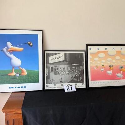 LOT#27LR: Bedard Duck Poster Lot