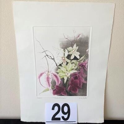 LOT#29LR: Numbered Etching Signed By G.H. Rothe