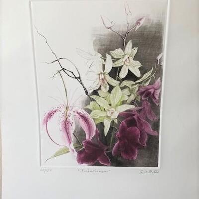 LOT#29LR: Numbered Etching Signed By G.H. Rothe