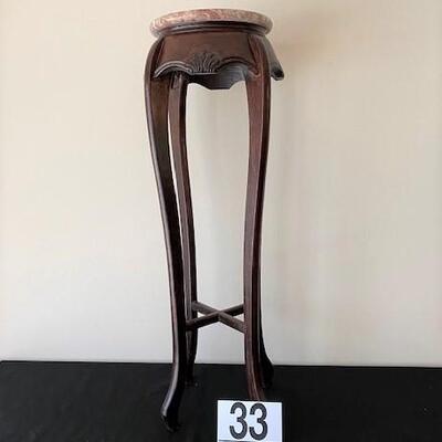 LOT#33LR: Marble Top Fern Stand