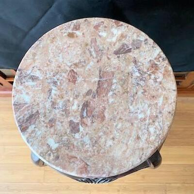 LOT#33LR: Marble Top Fern Stand