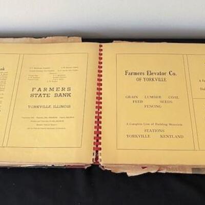 LOT#38LR: 1941 Atlas & History Kendall Co, IL