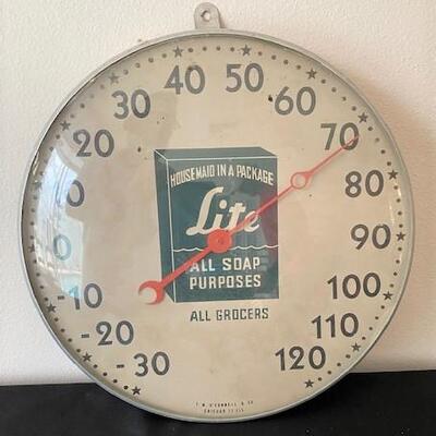 LOT#55LR: Vintage Lite Soap Thermometer