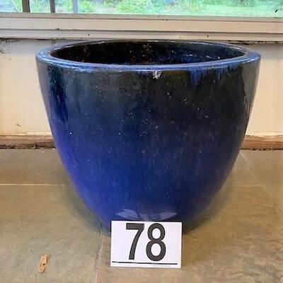 LOT#78SU: Large Glazed Pot #1
