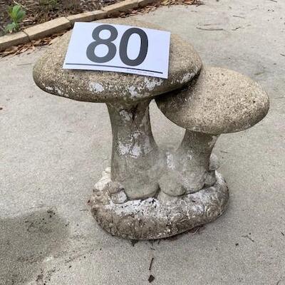 LOT#80B: Cement Mushrooms