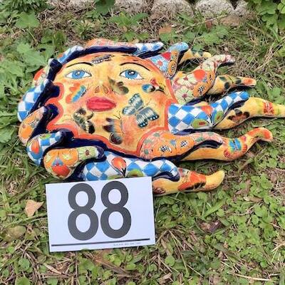 LOT#88B: Glazed & Painted Sun