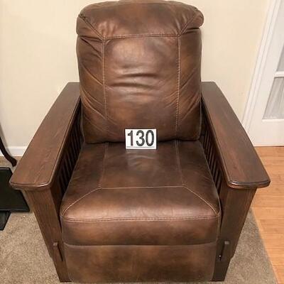 LOT#130LR: Mission Style Recliner