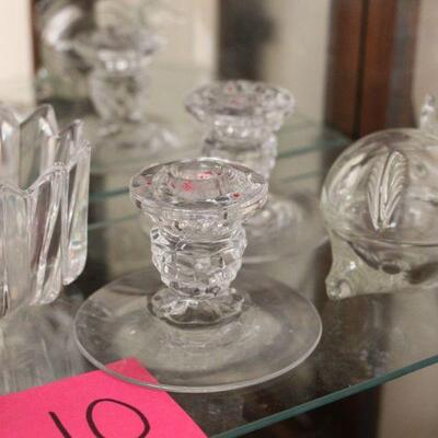 Lot 10 9pc Misc. Crystal/Glass 