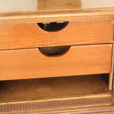 Lot 24 Vintage Solid Wood Square Solid Storage Table