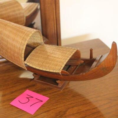 Lot 37 Handcrafted Ferry Boat Souvenir Model Boat