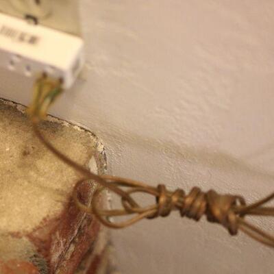 Lot 63 Vintage Brass Wall Mount Lamp 39" (plug in)