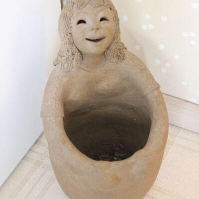 Lot 65 Margaret Hudson Girl Planter 19"