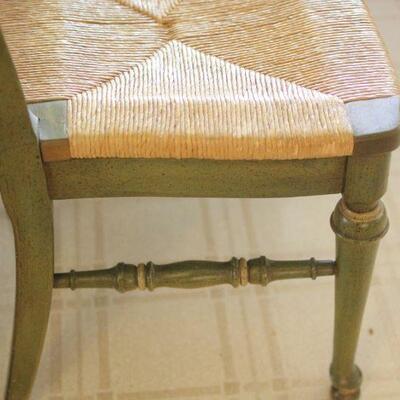 Lot 66 Set of 4 Vintage Green Dining Chairs #2