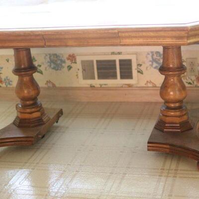 Lot 68  Vintage Dining Table w/ 2 Leafs (in) 29"x71"x4'