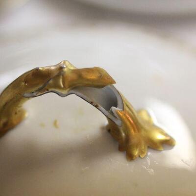 Lot 69 Misc. White/Gold Dishes 21pcs.