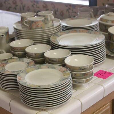 Lot 74 HUGE Mikasa Cezanne Pattern 93pcs. Set