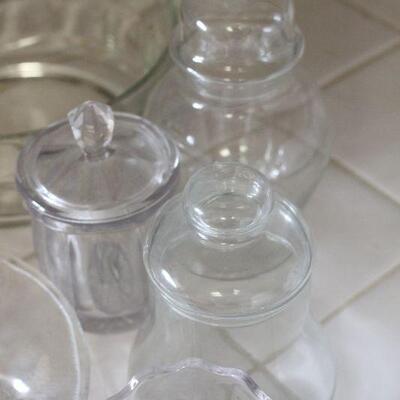 Lot 81 Glass Serving Dishes and Canisters 