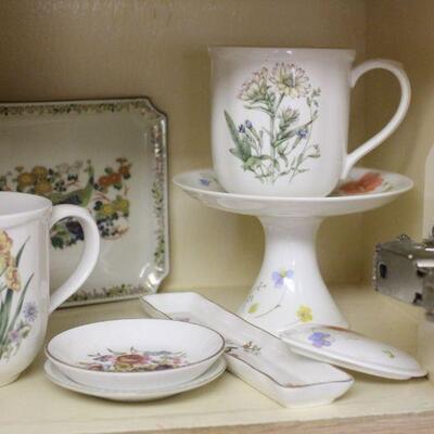 Lot 93 Floral Ceramic Mugs & More