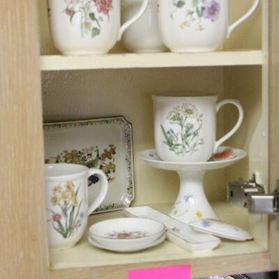 Lot 93 Floral Ceramic Mugs & More