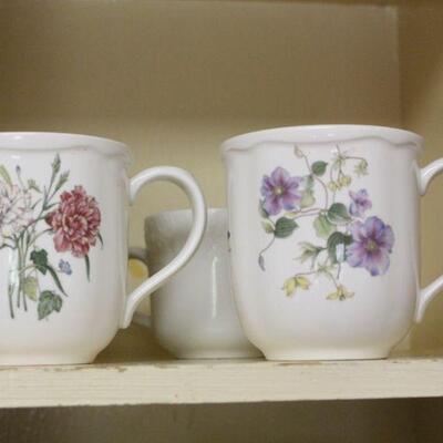 Lot 93 Floral Ceramic Mugs & More
