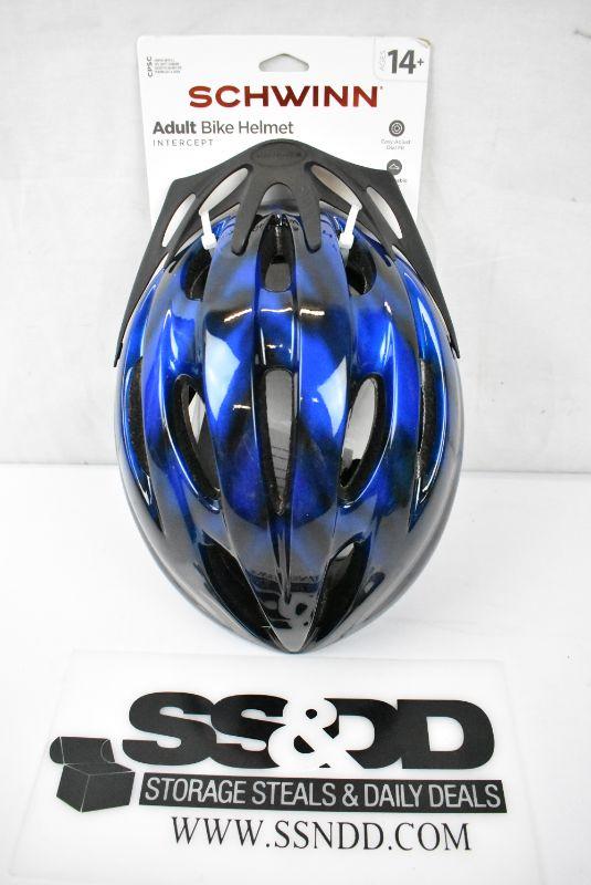 Schwinn Intercept Adult Bicycle Helmet Ages 14 And Up Blue New