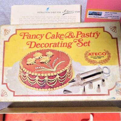 Vintage CAKE & PASTRY Decoration Set ATECO No. 701 Tips for Fancy Cooking