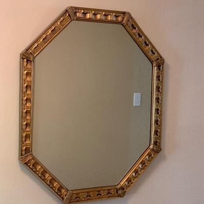 Gold Octagon Mirror 