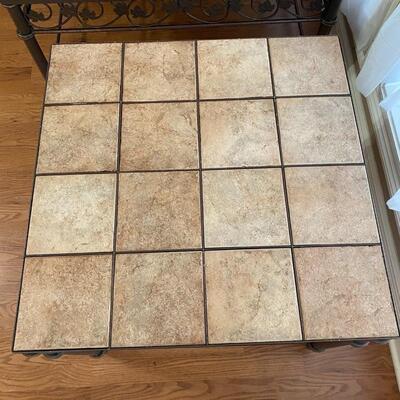 3 Piece Heavy Metal & Tile Matching Coffee & End Tables