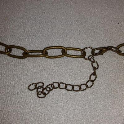 Goldtone Metal Chain Necklace