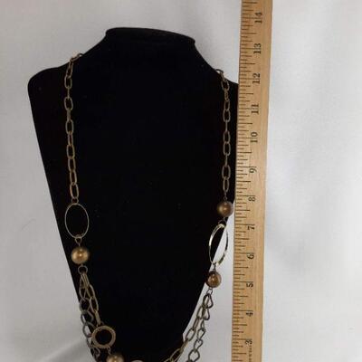 Goldtone Metal Chain Necklace