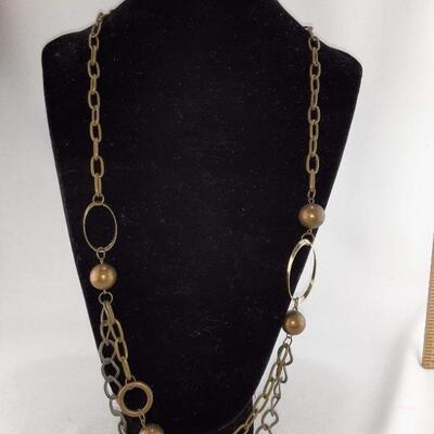 Goldtone Metal Chain Necklace