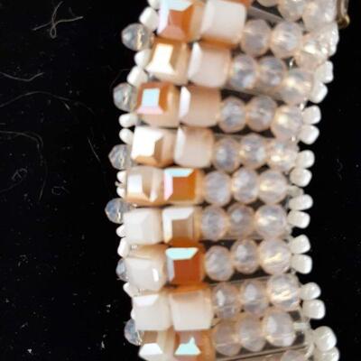Peach Hues Bead Necklace