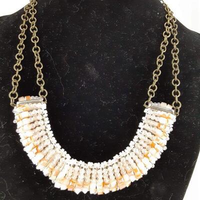 Peach Hues Bead Necklace