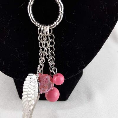 Pink Dangle Necklace