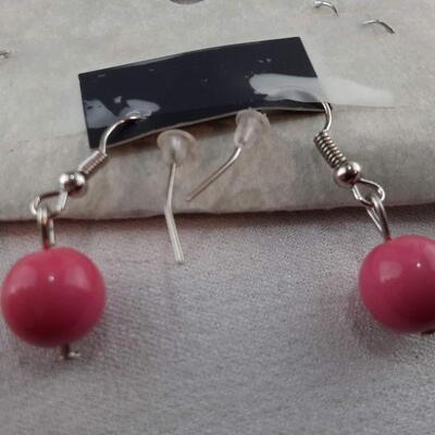 Pink Dangle Necklace