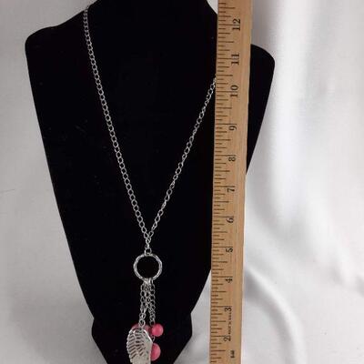 Pink Dangle Necklace