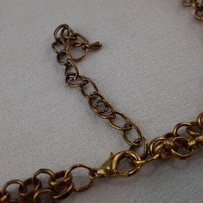 Large Rectangular Crystal Necklace