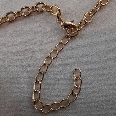 Goldtone Dangle Chain Necklace