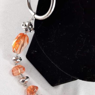 Orange Nugget Necklace