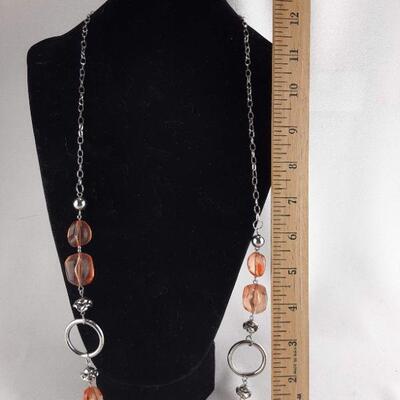 Orange Nugget Necklace